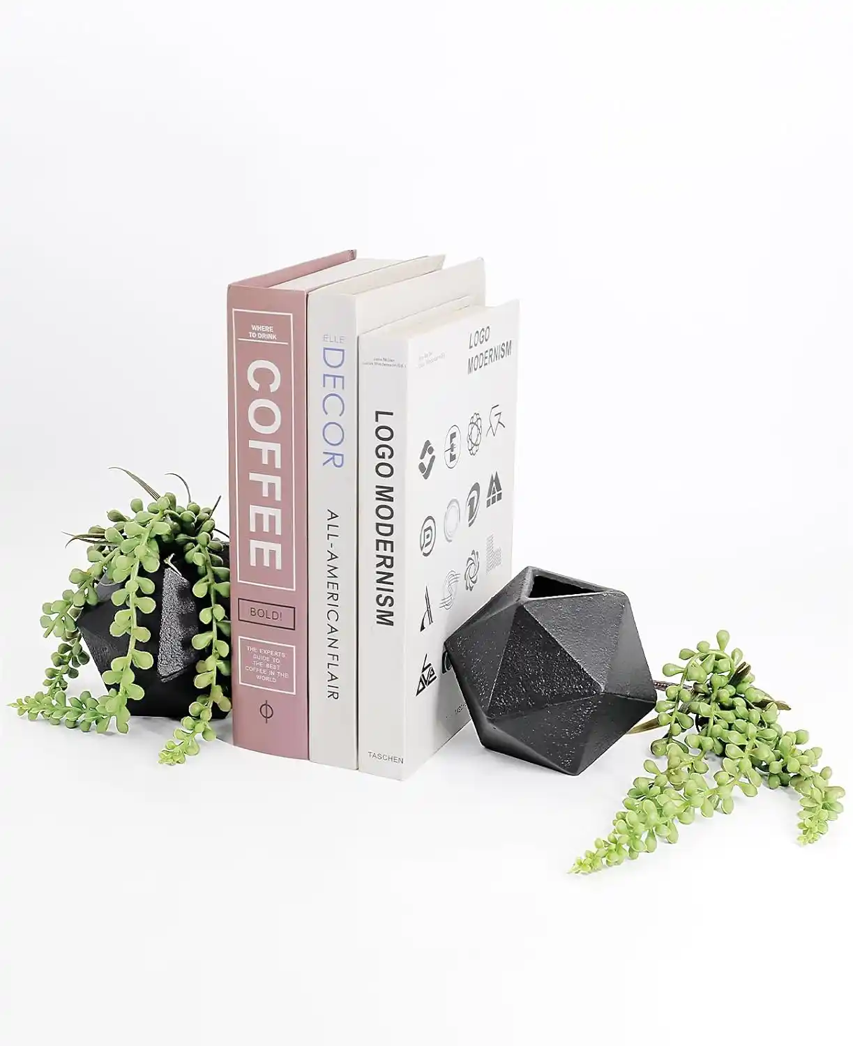 Geometric Metal Bookends
